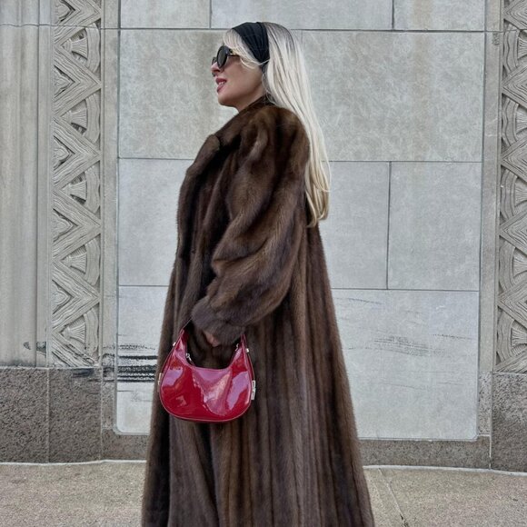 Women's Brown Coat - Picture 2 of 8